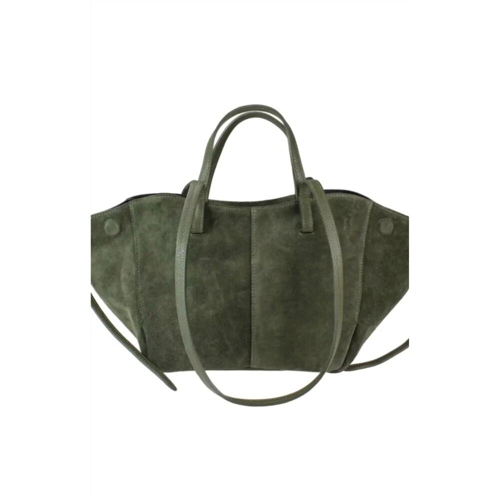 NEW MINT EXCLUSIVES women's italian suede leather travel bag with leather pouch